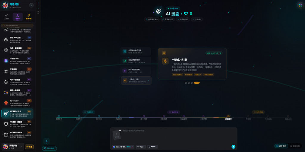 AI漫剧内容创作场景示意